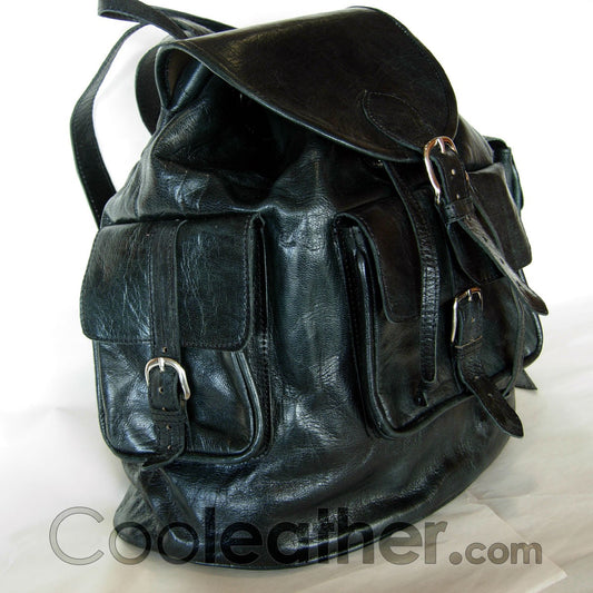 MyMate3 Backpack - Large All Leather Rucksack 14" laptop