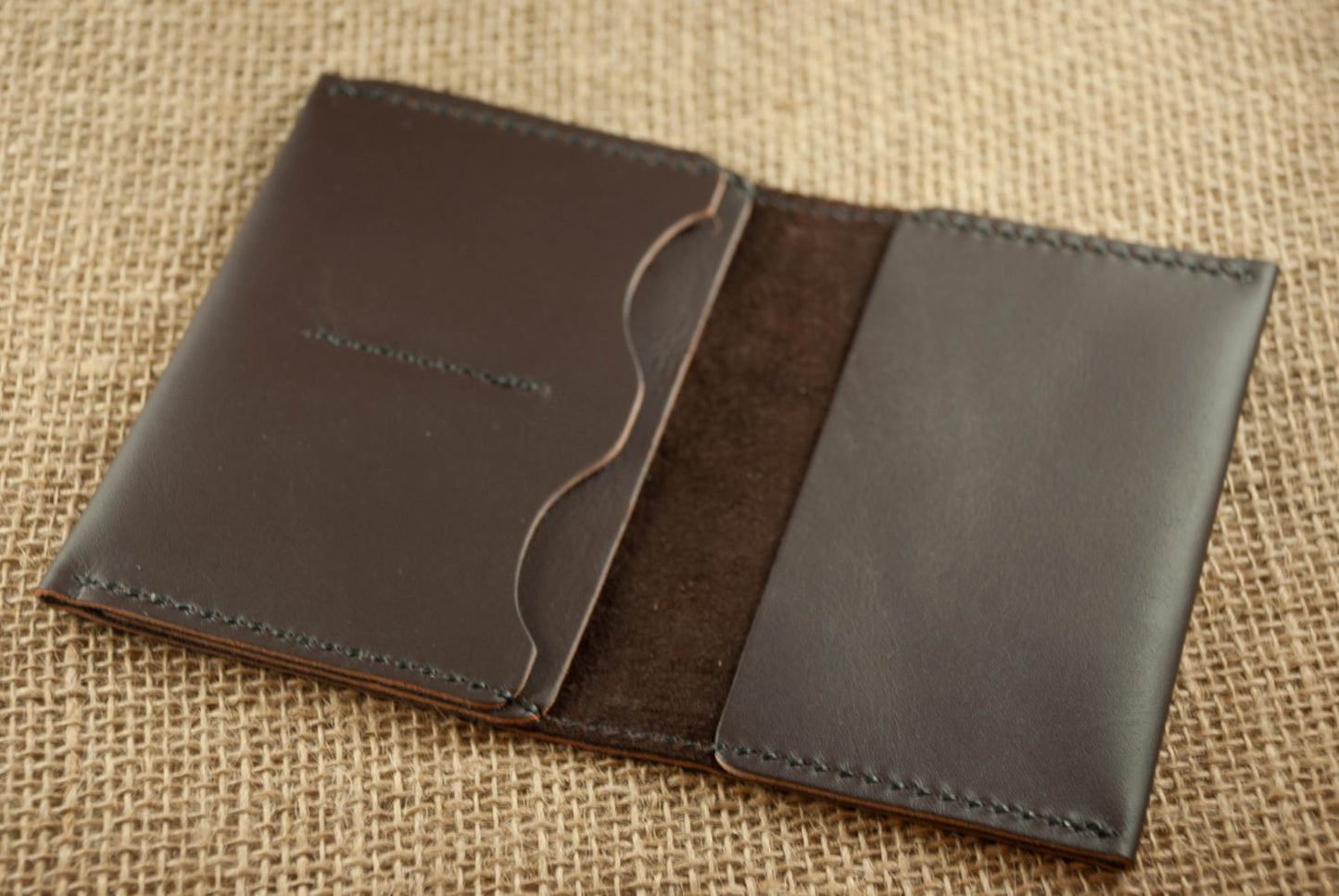 Hand Stitched Genuine Leather Passport Wallet/Holder/Cover