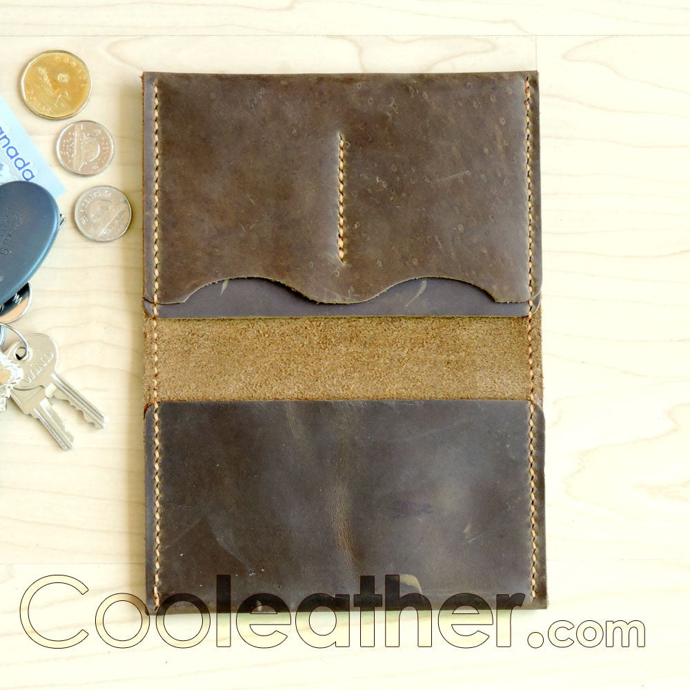 Hand Stitched Genuine Leather Passport Wallet/Holder/Cover