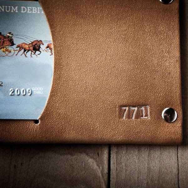 Super Thin Leather Minimal Traditional Wallet for Men, Handmade in USA