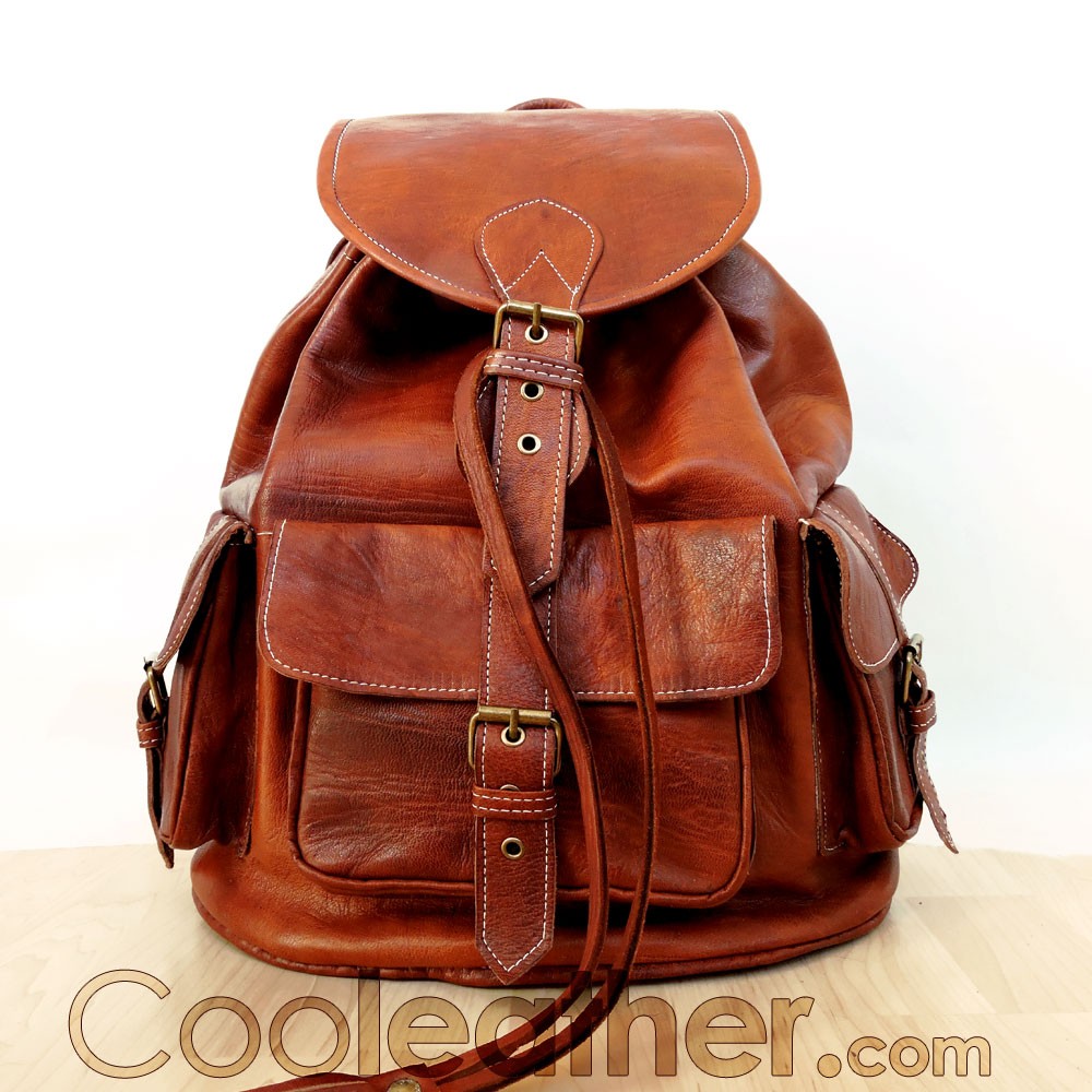 MyMate3 Backpack - Large All Leather Rucksack 14" laptop