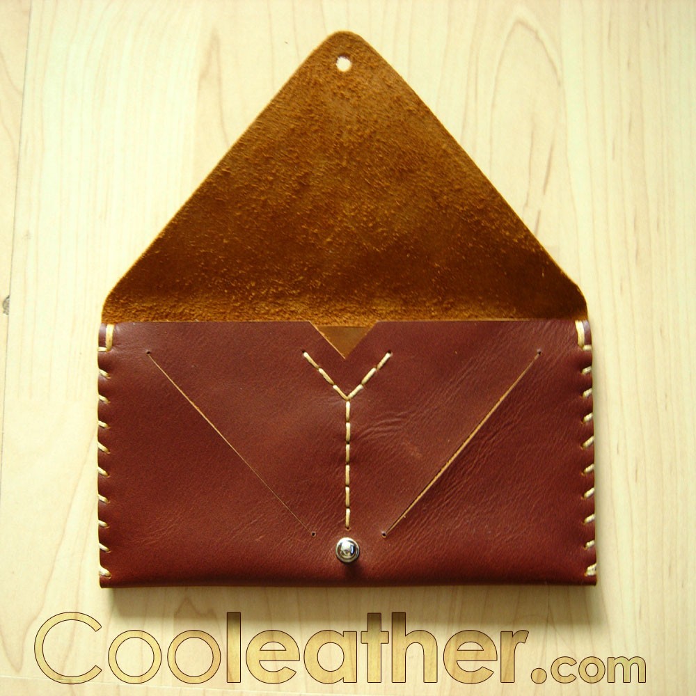 Hand-stitched Leather iPhone Wallet for Women