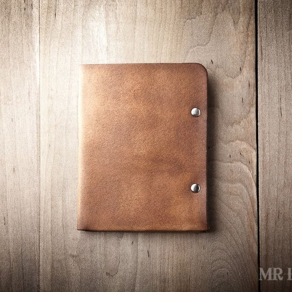 Super Thin Leather Minimal Mark Wallet for Men, Handmade in USA