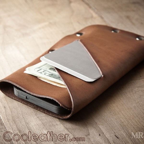 Super Thin Leather iPhone 6 Wallet and Case, Handmade in USA